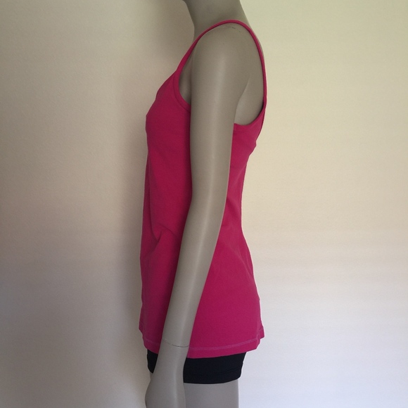 Lululemon pink tank top built in bra cinched bust - Picture 4 of 7